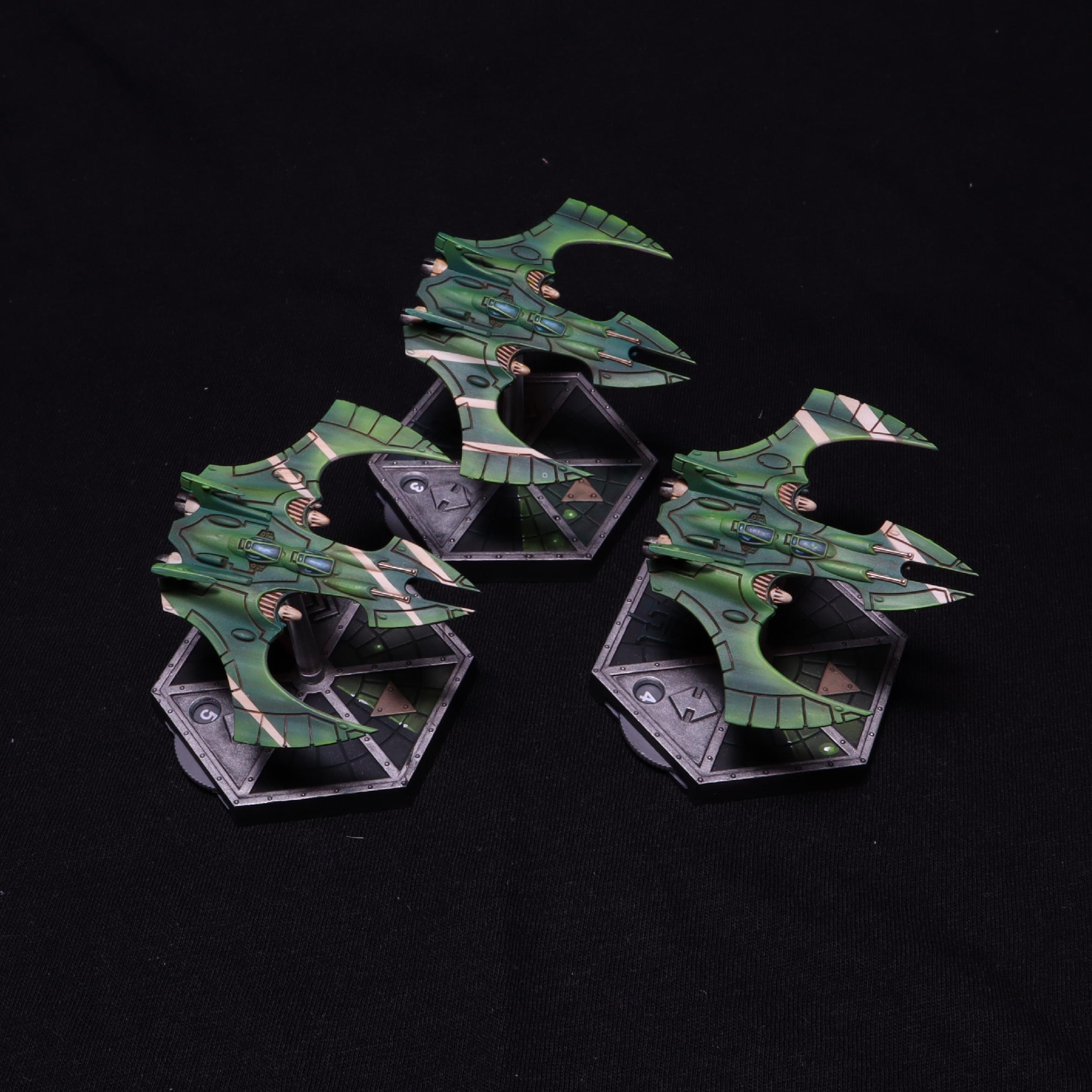 Some recently painted Craftworld Eldar now with Aeronautica